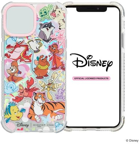 Skinnydip Disney Princess Sidekick - Case for iPhone 16 Plus Cover Stylish & Shockproof Cartoon Cover, Slim & Lightweight, Anti-Slip Cute Protective Case Gift for Girls Compatible with iPhone