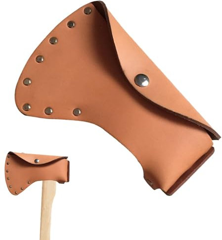 Leather Axe Holster, Axe Carrier Case, Soft Leather Axe Holder, Outdoor Axe Storage, Hammer Hatchet Holder, Heavy-duty Axe Sheath, Camping Axe Case, Axe Pouch, Axe Holder For Belt, Rugged Axe