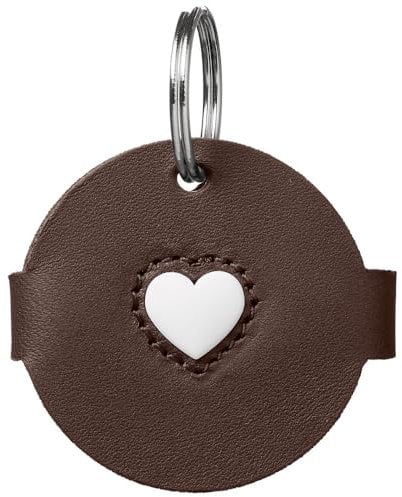 HUNTER Anhänger Hundemarken-Etui Love Farbe braun, Größe S