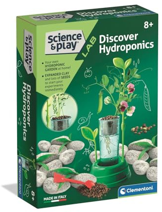 Clementoni Science&Play Discover Hydroponics, Early Science Kit Discovery, For Kids 8+ Years, Made in Italy, 75124