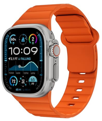 Deporte Band para Correa Apple Watch Ultra/2 49mm 40mm 42mm 38mm 41mm 44mm 45mm 46mm Hombre Mujer,Respirable Sumergible Silicona Pulsera de Reloj para iWatch Correas Series 10 9 8 7 6 5 4 3 SE 2nd