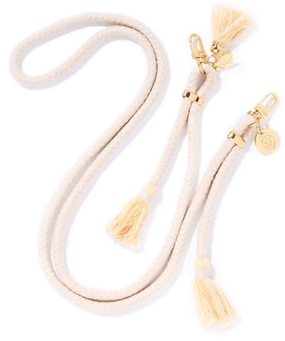 ETUUI Original Straps Beige Gold Handykette mit Karabinern I Universale Kette Halsband zum Umhängen I Handykette Umhängeband kompatibel für alle Smartphones