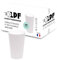 LPF LE PETIT FOURNISSEUR - Lot de 200 Gobelets réutilisables 25cl (33cl à ras-bord) - Polypropylène (PP) alimentaire rigide - Gobelets plastique durables - Compatible lave-vaisselle - Couleur Blanche