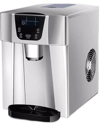 JUNCHENG1008 ice maker 26 Lb Countertop Ice Maker with 2L Water Dispenser - Silver Automatic Multifunctional Drinking Water Machine countertop ice maker