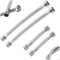 4 Pièces Raccords de Tuyau Flexible, Tuyaux Flexibles 3/8, Rallonge de Tuyau Flexible, Pour Robinet Salle De Bain WC(20 cm/10 cm)