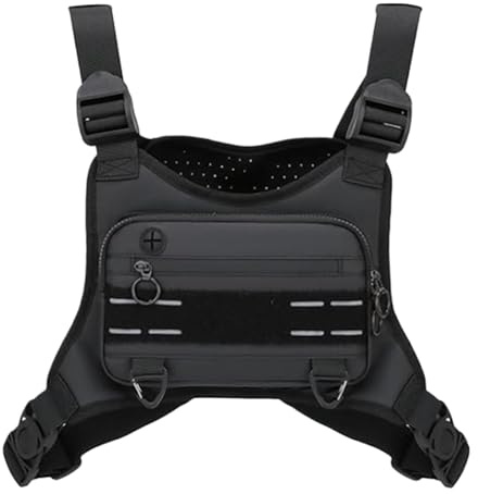 Chest Sling Bag, Waterproof Running Bag, Adjustable Sport Pack, Secure Phone Holder Accessory, Ideal for Cycling, Workout, Jogging, Travel, Hunting, Biking, Runners, Women Too