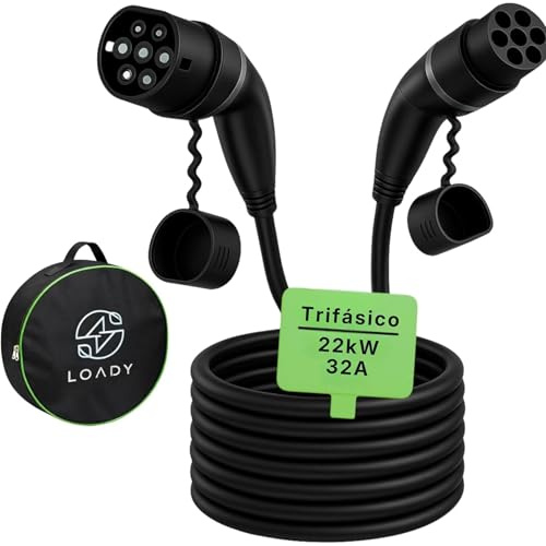 LDY Typ 2 Ladekabel 22kw 15 Meter, Kabel Elektroauto Modus 3 / 32A / 3-Phasig, Ladekabel Elektroauto Typ 2 auf Type 2, Ladekabel e Auto