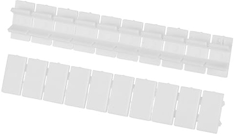 QUARKZMAN 20 Stk Klemmenmarkierungsstreifen ZB6 Leere Klemmenmarkierungsetiketten Nylon PA6 DIN-Schienen-Etikettenleiste Für UK2.5B UK5N