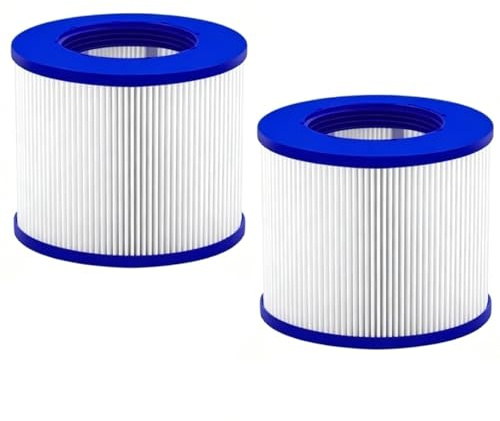 TIDGRD Cartouches filtrantes pour gonflables,Cartouches Filtre Spa a Visser 76 X 100 mm. pour Jacuzzi, Piscine Gonflable Filtre Spa (2 Pcs)