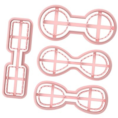 Lot de 4 moules en argile souple comprenant plusieurs formes pour créer des porte-clés uniques et des accessoires d'artisanat