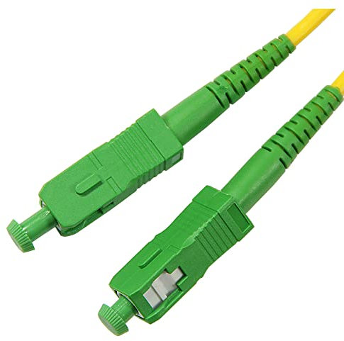 3M (10 pies) - Cable de fibra óptica simple monomodo (9/125) - SC/APC a SC/APC