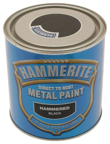 Hammerite HAM6720103 1L Metal Paint - Hammered Black