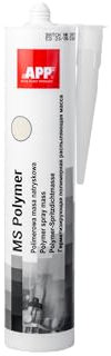 APP MS Polymer Mastic pour carrosserie à pulvériser | Mastic polymère pour joints d'étanchéité et calfeutrement pour carrosserie, camping-car et caravanes démontable | Beige | 290 ml