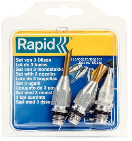 Rapid Nozzle Kit Includes Pallet Nozzle, Long Nozzle and Standard Nozzle for Glue Gun, 40107334