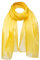 Basic Sense Plain Chiffon Soft Sheer Scarf, Yellow