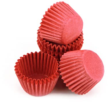 Pralinenkapseln 25mm rot 100 Stück