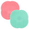 G2PLUS 2PCS Pulire Pennelli Make up Strumento in Silicone per la Pulizia dei Pennelli Silicone Makeup Brush Cleaner per pad di pulizia (Rosa + Verde)