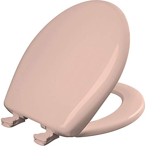 Bemis 200SLOWT 063 The Toilet seat Closes Slowly, Does not Loosen and is Easy to Remove, Venetian Pink, Round