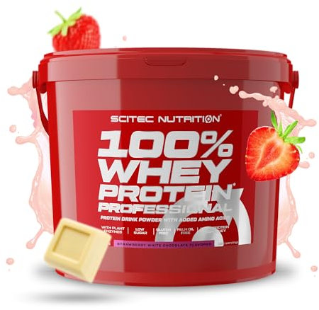 Scitec Nutrition PROTEINE 100% Whey Protein Professional, fraise-chocolat blanc, 5000 g