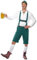 Smiffys Bier Fest Herrenkostüm, Grün, Kurze Lederhose mit Hosenträgern, Oberteil und Hut