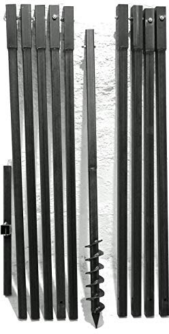 MWS-Apel 70 mm 10 Meter Erdbohrer Erdlochbohrer Brunnenbohrer Pfahlbohrer Handerdbohrer Bohrgerät f. Brunnen und Rammfilter