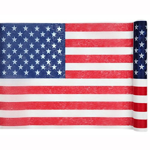 PARTY DISCOUNT Tischläufer USA, 30cm x 5m