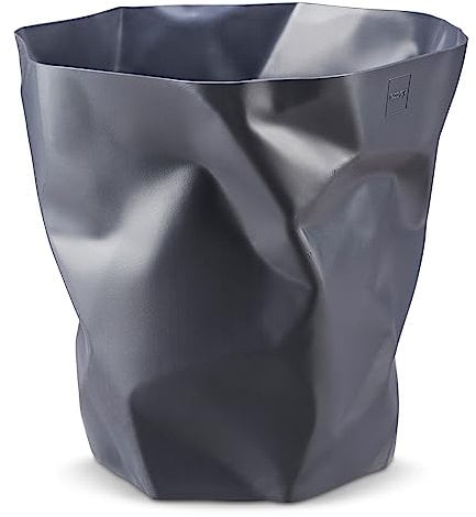 Essey Design Papierkorb, Mini Bin Bin, Design Mülleimer für Büro und Bad, anthrazit, grau