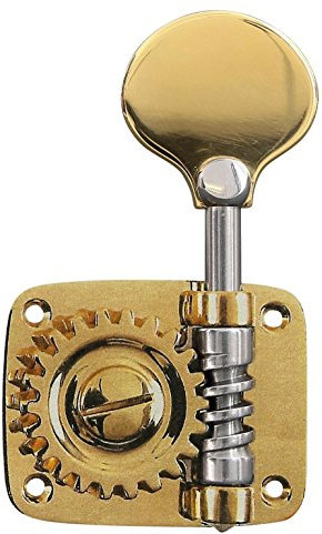 Rubner 140-109 Bass-Einzelmechanik, Mechanik für Kontrabass einzeln, 4/4-3/4, 4-saitig, Messing, Made in Germany