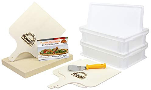 Pimotti Advanced Pizzabäcker/Brotbäcker Set - Rustikal - Bäcker Set - Ofenfest - Pizza