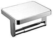 Edler Toilettenpapierhalter SDLTPH aus Messing - Serie LINEAR - Chrom