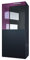 Vladon Stand-/Hänge Vitrine Movie, Schwarz matt/Brombeer Hochglanz - Moderne Glasvitrine - (BxHxT): 50,5 x 111 x 32,5 cm
