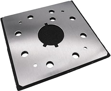 Almohadilla de repuesto para lijadora, 1/4 de hoja, almohadilla de lijado cuadrada de 8 agujeros, reemplaza a Dewalt 151280-00, 151284-00SV, se adapta a lijadoras de cable Black & Decker, Dewalt y