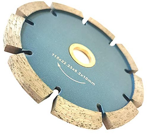 Meacase 115mm Diamond Mortar Raking Disc with 6.35mm Width 22.23mm-16mm Arbor for Removal Mortar Joints from Brickwork