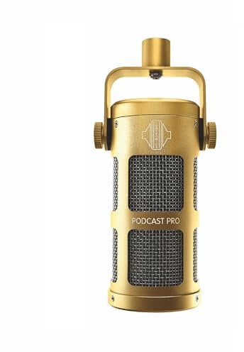 Sontronics Podcast, Pro Cosmic Gold Dynamisches Mikrofon für Podcast, Broadcast, Streaming und Videokonferenzen