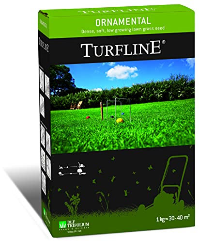 TURF | MEZCLA DE HIERBA DE CÉSPED ORNAMENTAL | Semilla de hierba de germinación rápida | Mezcla de hierba | Crece perfectamente tanto en un lugar soleado como a la sombra | Paquete 1KG