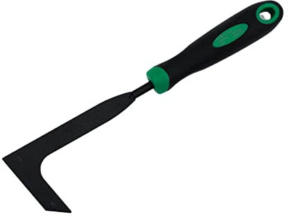 Rekord Fugenkratzer (Stahl) Länge 31 cm mit gummiertem Kunststoffgriff & Aufhängeloch, Fugenreiniger, Unkrautentferner, Unkrautkratzer, Unkrautmesser, Plattenfugenreiniger