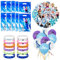 84 Stück Fro-zen Geburtstags Party Mitgebsel, EL-SA Prinzessin geschenktüten Tasche Fro-zen Geburtstagsdeko Ballons Armbänder Aufkleber gastgeschenk kindergeburtstag für Mädchen Party