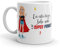 Kembilove Taza la mejor Prima del mundo – Mensaje En esta Taza Bebe una Super Prima – Regalo Mujer original – Regalos originales para Primas – Regalos Personalizados Originales