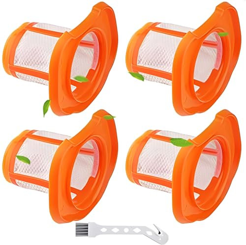 Rebirthcare 4 filtro para Aspiradora para Black & Decker BHHV320B BHHV320J BHHV520BF BHHV520BFP BHHV520BT BHHV520JF Filtros inalámbrico Reemplazo Accesorios de filtros de Repuesto lavable
