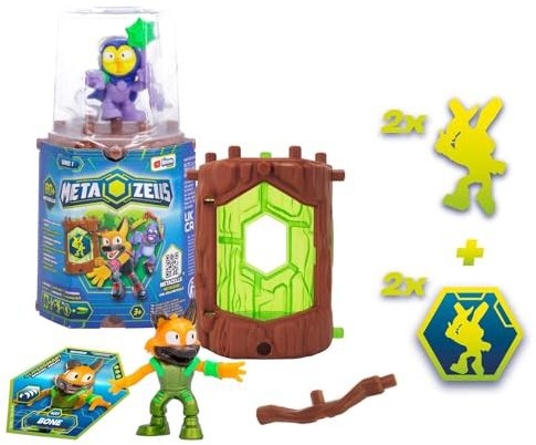 IMC Toys - Metazells Main Pack 2 Figuren 4 cm mit 1 Stamm, 2 Karten und 1 Zubehör (Exp 12 Stück) (906914)