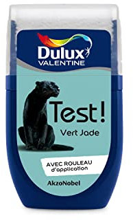 Dulux Valentine Peinture Testeur Crème de Couleur - Murs et Boiseries - Mat - Couleur Vert Jade 30 ml
