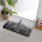 Badteppich rutschfeste,Schwarz New York Nein Architektur USA September Parks Amerika Weiß Skyline Stadtansicht L,Wasserabsorbierend Badematte maschinenwaschbar Badvorleger für Dusche,Badewanne,40x60cm