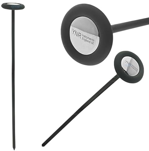 YNR Queens Reflex Percussor Hammer - Reflex Medical Physiotherapy Examination, Lightweight Head for Patient Comfort, Durable & Easy to Clean | 12 (Black)