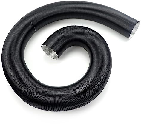 HABITZ 75 mm gestreckte Länge, 300 cm, Diesel-Heizungsrohr, Kanalschlauch, schwarz, kompatibel for Webasto Eberspacher-Heizungen, Auto, Wohnmobil, Van