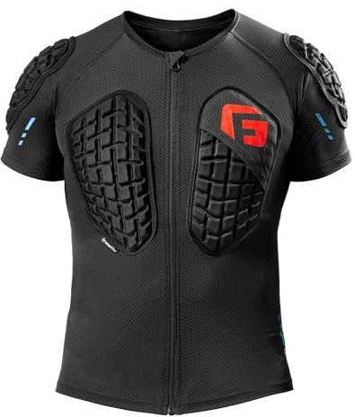 G-Form PRO-X3 Donna Maglia a Maniche Corte - Abbigliamento Protettivo per Motociclisti con Imbottitura - Camicia a Maniche Corte per Ciclismo e Sport sulla Neve, Nero, Giovane Taglia Unica