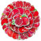 50Pcs Red Pomegranate Stickers Laptop Car Scrapbook Phone Skateboard Suitcase Luggage Bike Fruit Stickers Vinyl Waterproof Aesthetic Personalised Stickers for Teens Boys Girls Adults Children