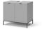 Vicco Mueble bajo Lavabo Eliza, Gris, 60 x 63 cm con Puertas y cajón