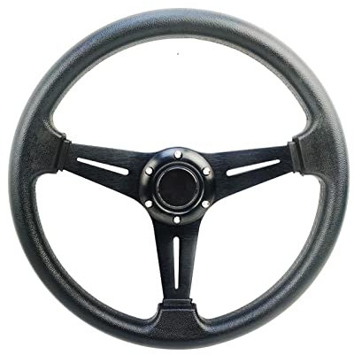 NOVEMS Lenkrad Für Golf 4 Sportlenkrad Modifiziertes Lenkrad 14 Zoll 350 Mm Aluminium Bewegliches Ruder Autolenkrad (Color : 1)