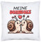 Hey!Print Meine Schnecke Küssende Schnecken Kissen Inkl. Füllung Valentinstag Geschenkidee