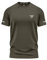 Mens Short Sleeve T-Shirts Workout Athletic Fit Moisture Wicking Fast Drying Reflective Logo Sports T-Shirts Tops Olive